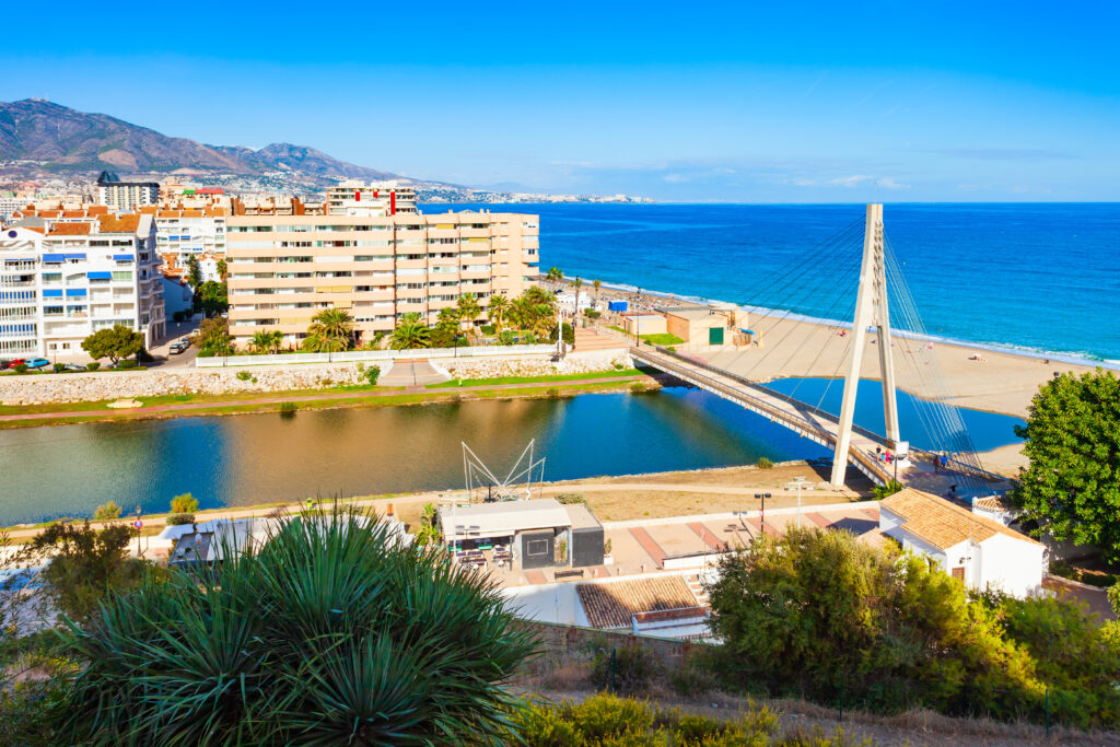 vistas panoramicas de la playa de Fuengirola