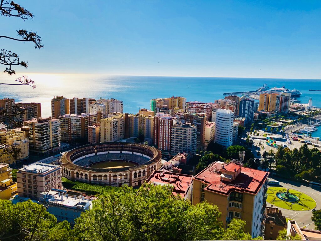 imagen panoramica de las vistas de malaga